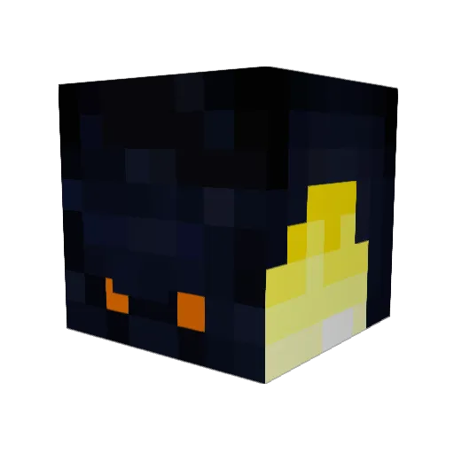 MKPPG Minecraft avatar head, 3D render