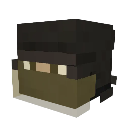 MKPlayerKono Minecraft avatar head, 3D render
