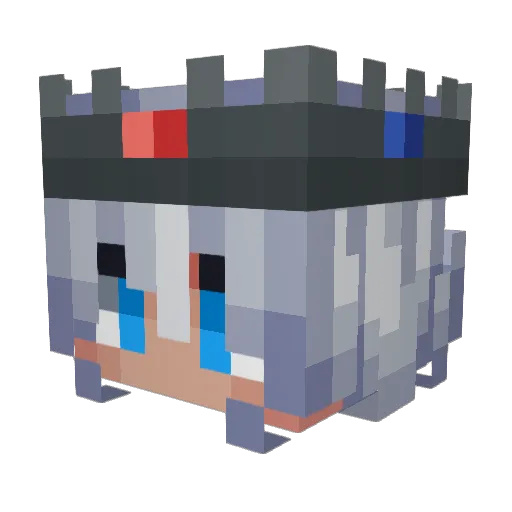 MKRea Minecraft avatar head, 3D render