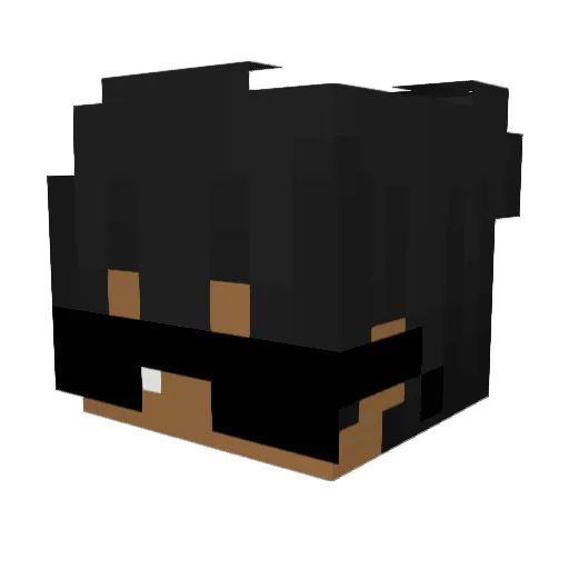 MKS27 Minecraft avatar head, 3D render