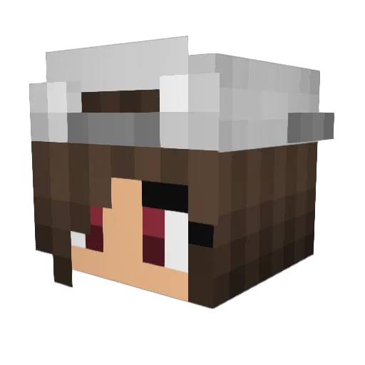 MK_OUT Minecraft avatar head, 3D render