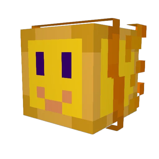 MK_Python Minecraft avatar head, 3D render