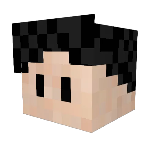 MKentaro Minecraft avatar head, 3D render