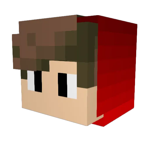MKeste222 Minecraft avatar head, 3D render