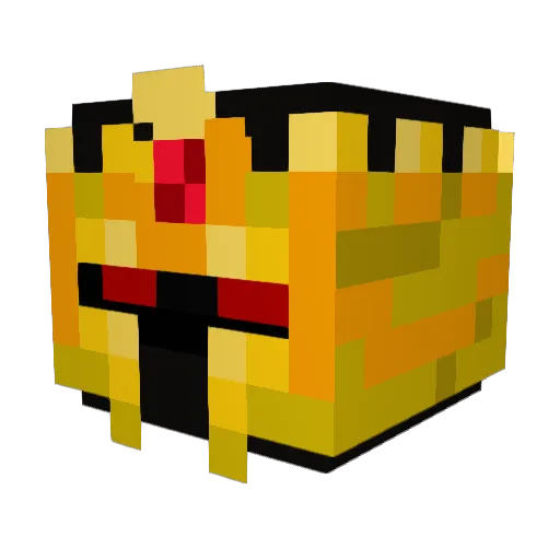 MKperson Minecraft avatar head, 3D render
