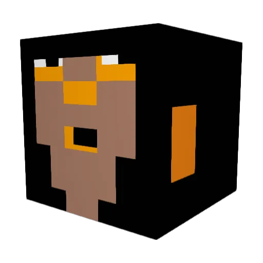 MKpochi Minecraft avatar head, 3D render