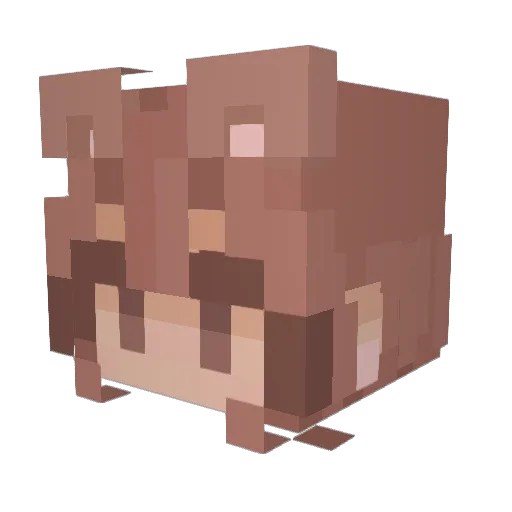 MKtheboss11 Minecraft avatar head, 3D render