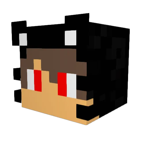 MKur0 Minecraft avatar head, 3D render