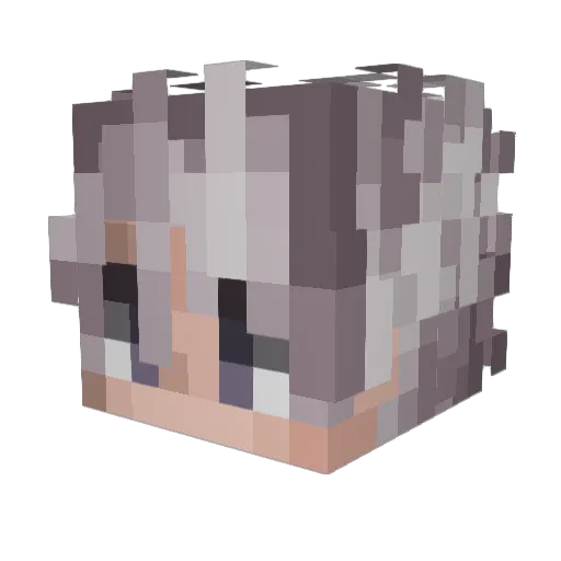 MKyhn Minecraft avatar head, 3D render