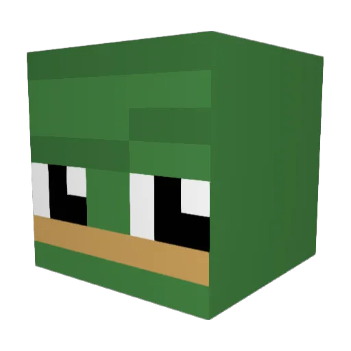 MLARIEL Minecraft avatar head, 3D render