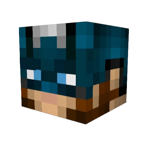 MLB93 Minecraft avatar head, 3D render