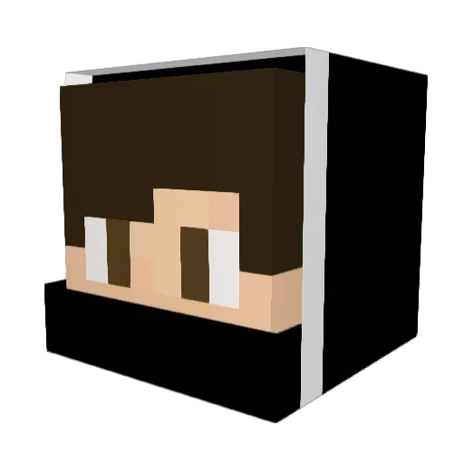 MLBLukas Minecraft avatar head, 3D render