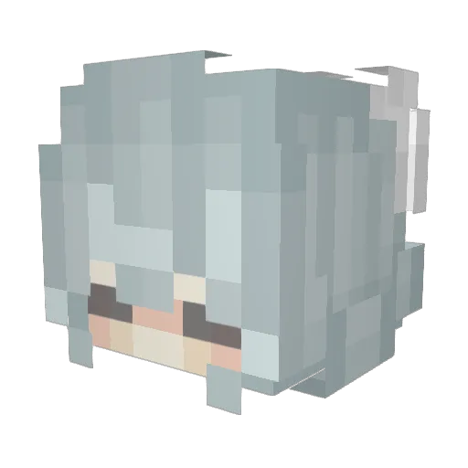 MLBdaisuki Minecraft avatar head, 3D render