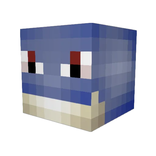 MLGBuckets Minecraft avatar head, 3D render