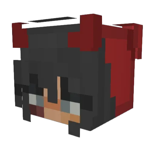 MLGGAMES22 Minecraft avatar head, 3D render