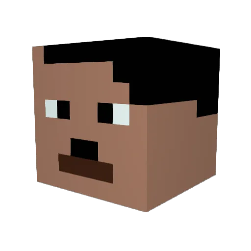 MLGHampusGR Minecraft avatar head, 3D render