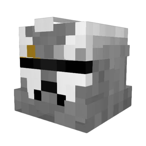 MLGLesak Minecraft avatar head, 3D render