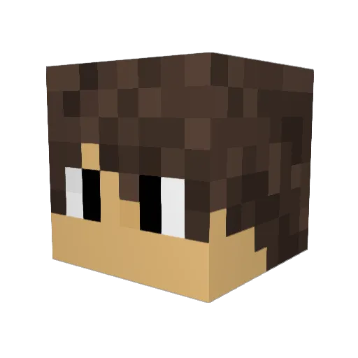 MLGLittleman922 Minecraft avatar head, 3D render