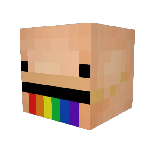 MLGMatt Minecraft avatar head, 3D render