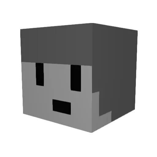 MLGMineman Minecraft avatar head, 3D render