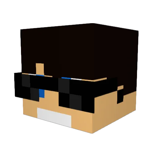 MLGSNIPERGOAT Minecraft avatar head, 3D render