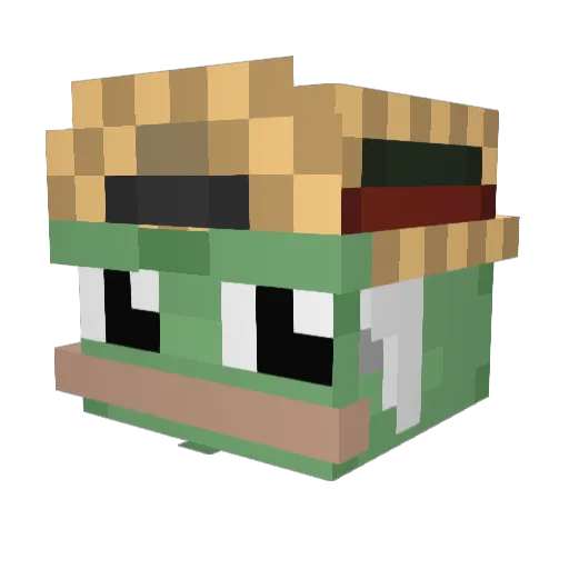 MLGSlyerPvPGodLP Minecraft avatar head, 3D render