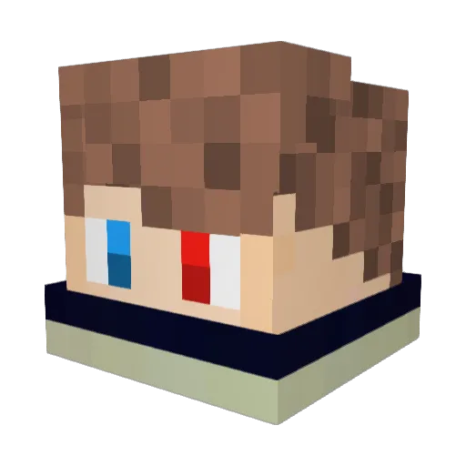 MLGSuprix420 Minecraft avatar head, 3D render