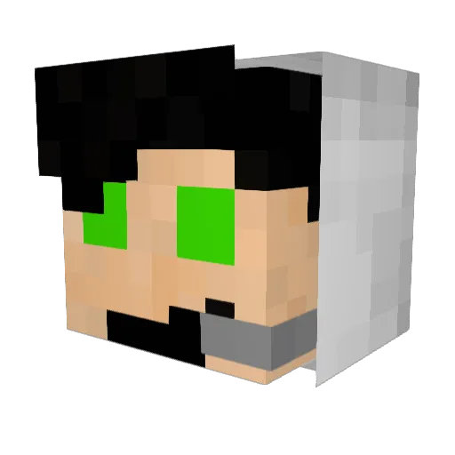 MLG_Columbus Minecraft avatar head, 3D render
