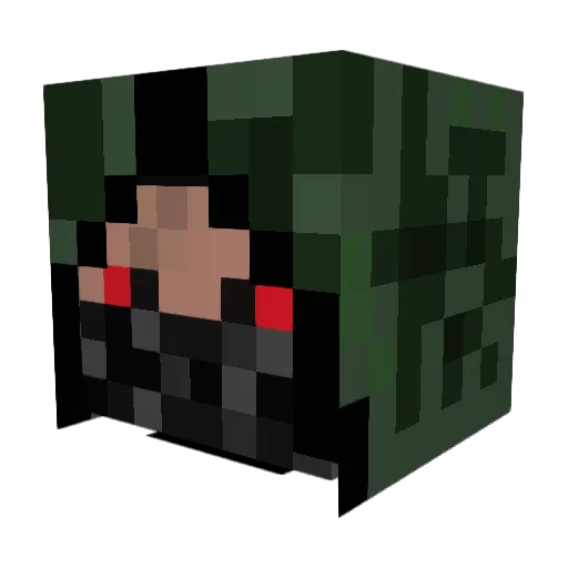MLG_D Minecraft avatar head, 3D render