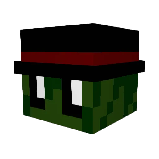 MLG_GurkeYT Minecraft avatar head, 3D render