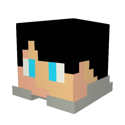MLG_J0hn Minecraft avatar head, 3D render