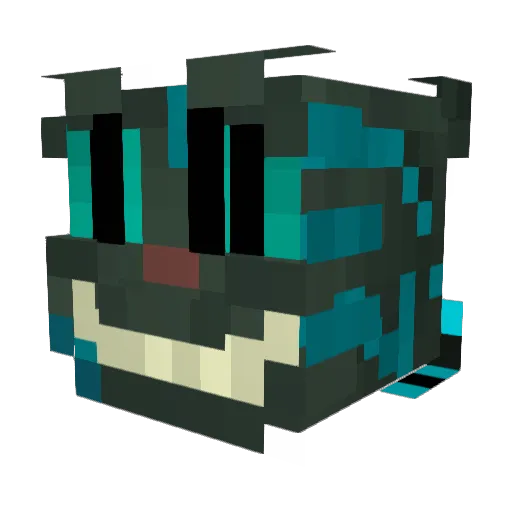 MLG_Shock Minecraft avatar head, 3D render