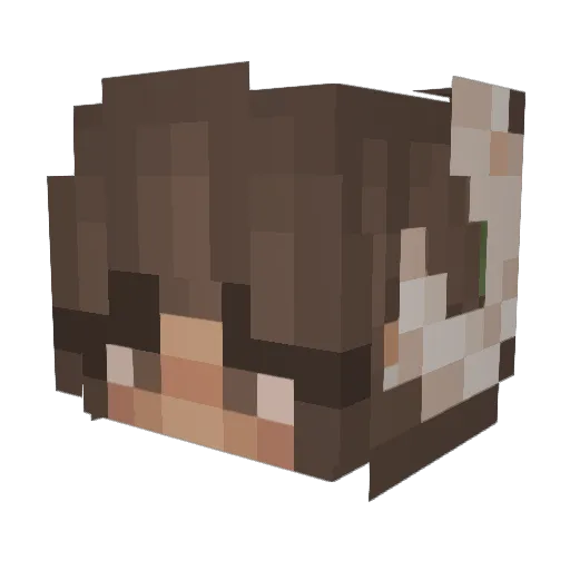 MLGazelle Minecraft avatar head, 3D render