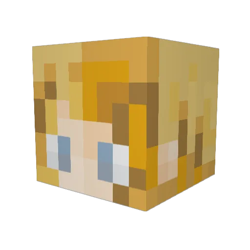 MLGdarthvader Minecraft avatar head, 3D render
