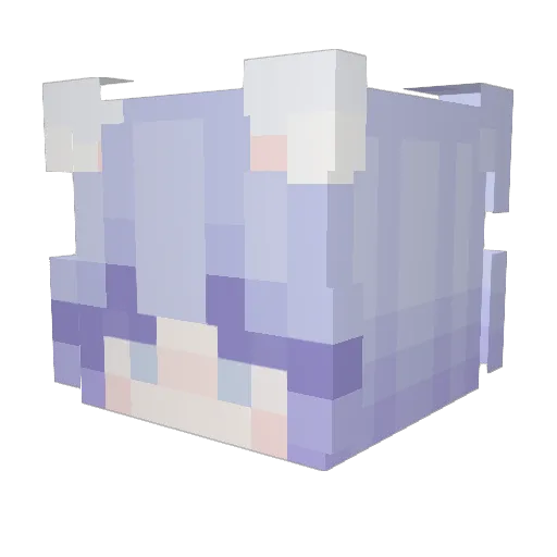 MLGjr Minecraft avatar head, 3D render