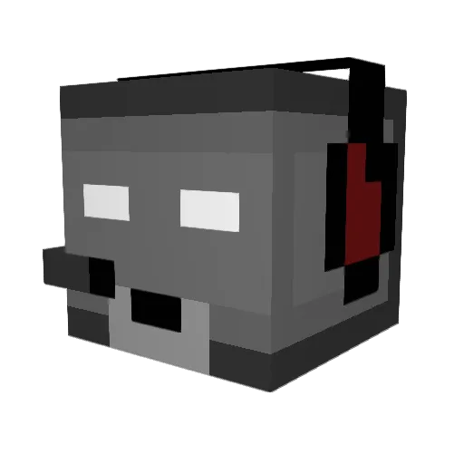 MLKSalomao Minecraft avatar head, 3D render