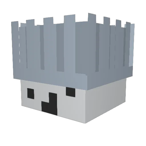 MLKYg Minecraft avatar head, 3D render