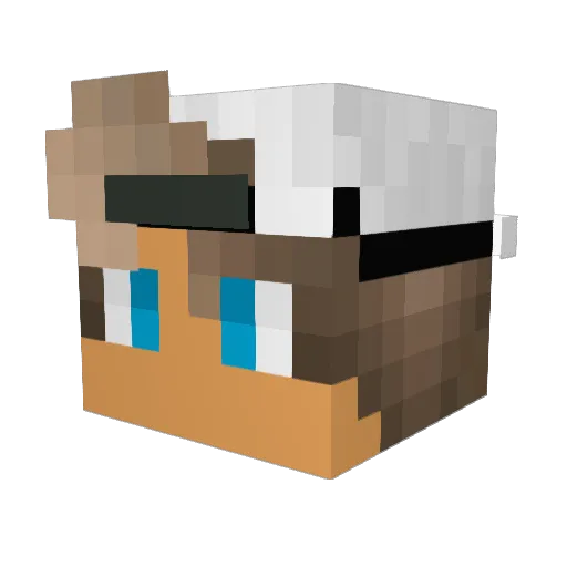 MLK_AL_YT Minecraft avatar head, 3D render