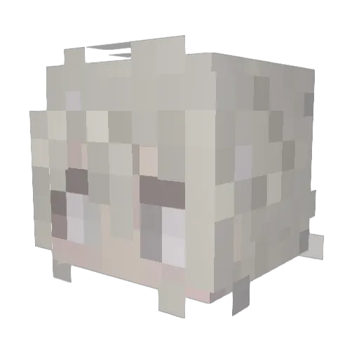 MLM_0109 Minecraft avatar head, 3D render
