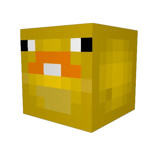 MLPPlaysMC Minecraft avatar head, 3D render
