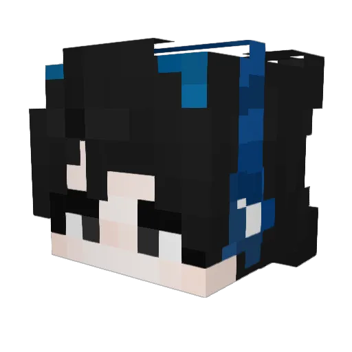 MLRYL Minecraft avatar head, 3D render