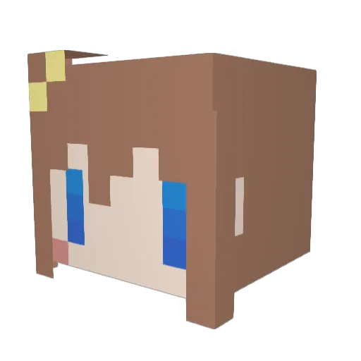 ML_atori Minecraft avatar head, 3D render