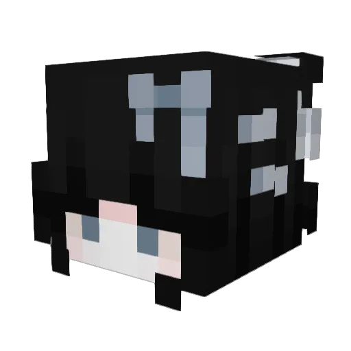 MLeighh Minecraft avatar head, 3D render