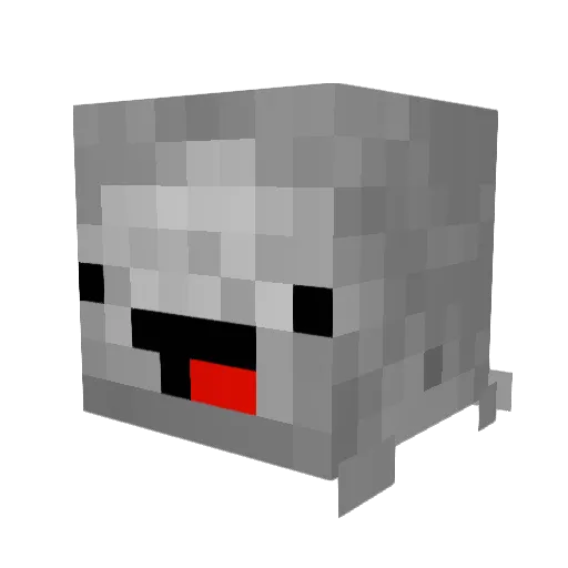 MM0101 Minecraft avatar head, 3D render