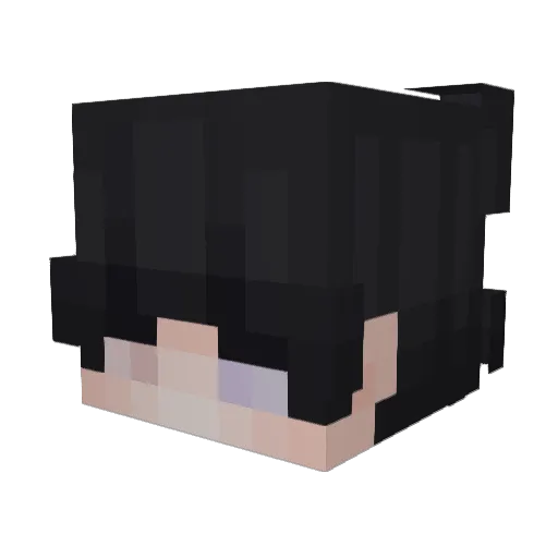 MM075 Minecraft avatar head, 3D render