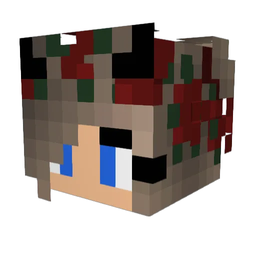 MM294 Minecraft avatar head, 3D render