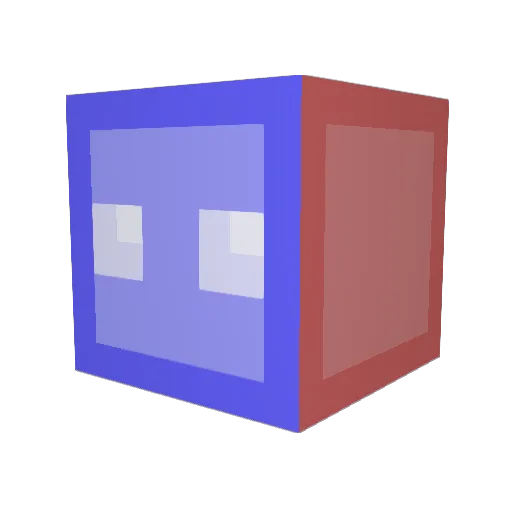 MM450 Minecraft avatar head, 3D render