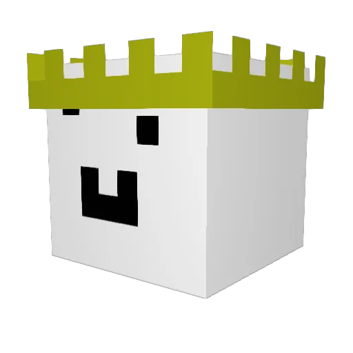 MMADMAX1 Minecraft avatar head, 3D render