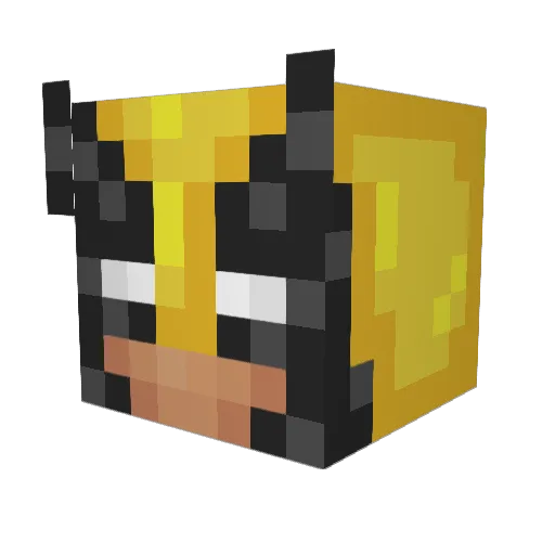 MMBoje Minecraft avatar head, 3D render