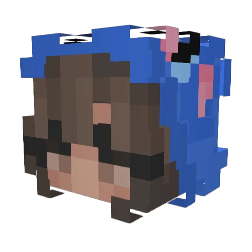 MMDx94 Minecraft avatar head, 3D render